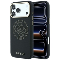 Guess Husa Perforated 4G Logo MagSafe iPhone 18 Pro / 17 Pro Negru