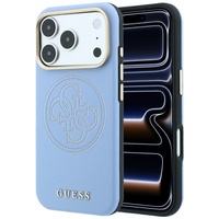 Guess Husa Perforated 4G Logo MagSafe iPhone 18 Pro Max / 17 Pro Max Albastru