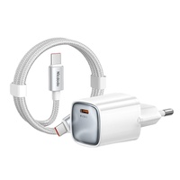 Mcdodo Set Incarcator Retea Nano Series, 45W, Port USB-C, Cablu Type-C inclus, 1.2m, Alb
