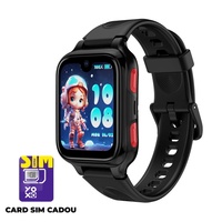 LAGENIO Smartwatch pentru copii K9 , Premium 4G cu Functie Telefon & AI, Slim, Localizare GPS, Control Parental, Buton SOS, Negru