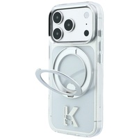 Karl Lagerfeld Husa Ring Stand MagSafe Kameo Meta iPhone 18 Pro / 17 Pro Transparent