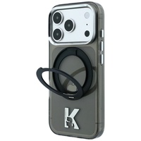 Karl Lagerfeld Husa Ring Stand MagSafe Kameo Meta iPhone 18 Pro / 17 Pro Black