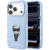 Karl Lagerfeld Husa Ikonik Sketch Print MagSafe iPhone 18 Pro / 17 Pro Blue