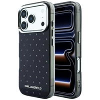 Karl Lagerfeld Husa Rhinestones and Electroplated Logo iPhone 18 Pro / 17 Pro Black