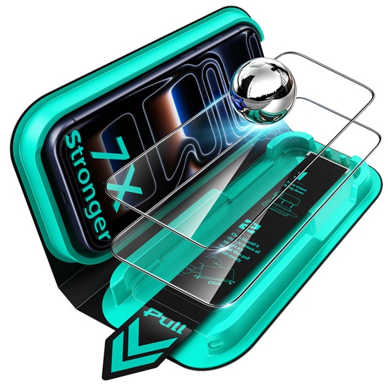 Esr Folie Sticla Armorite UltraFit iPhone 18 Pro / 17 Pro (pachet 2 buc) cu aplicator inclus, Black