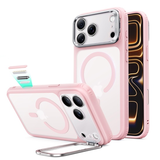 Esr Husa Classic Hybrid HaloLock Kickstand iPhone 18 Pro Max / 17 Pro Max Frosted Bubblegum Pink