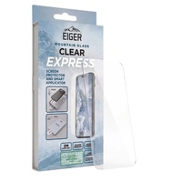 Eiger Folie Sticla Mountain Glass GRS Express iPhone 18 Pro / 17 Pro, cu aplicator inclus, Clear