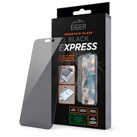 Eiger Folie Sticla Privacy Mountain GRS Express iPhone 18 Pro, cu aplicator inclus, Black