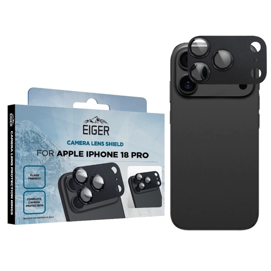 Eiger Folie Sticla Camera Mountain Glass Shield iPhone 18 Pro Black