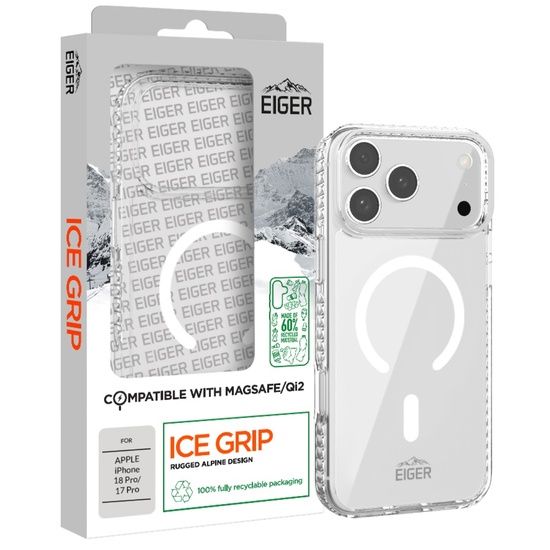 Eiger Husa Ice Grip Magsafe GRS iPhone 18 Pro / 17 Pro Clear