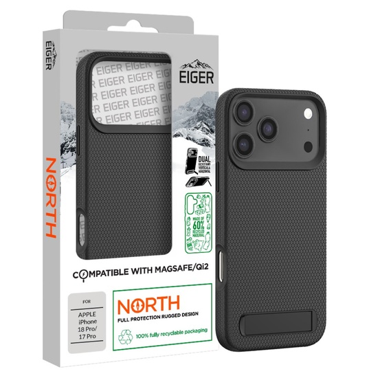 Eiger Husa North Stand Magsafe GRS iPhone 18 Pro / 17 Pro Black