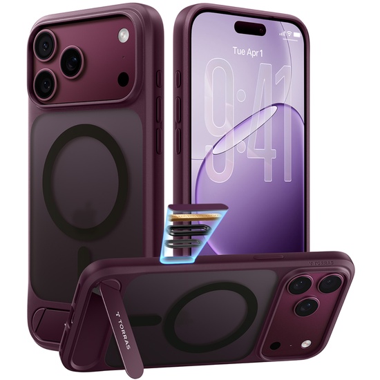 Torras Husa Ostand L1 Guardian MagSafe iPhone 18 Pro Max / 17 Pro Max Purple
