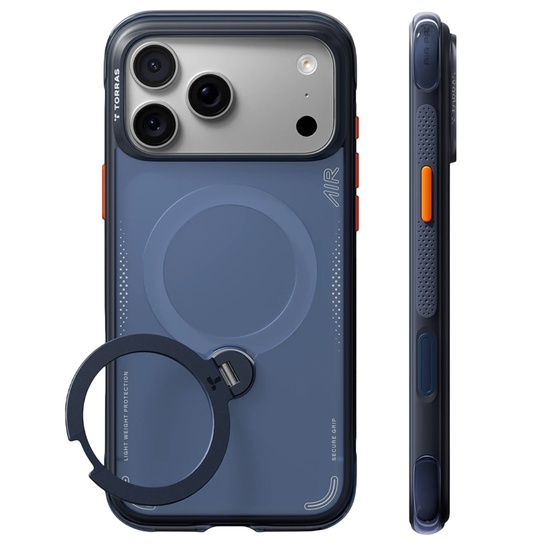 Torras Husa Ostand Q3 Air Series MagSafe iPhone 18 Pro / 17 Pro Deep Blue