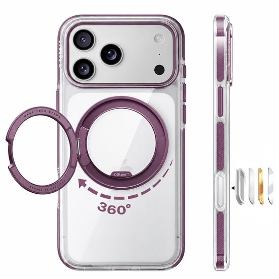 Torras Husa Ostand O3 Light iPhone 18 Pro / 17 Pro Purple