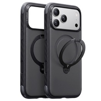 Torras Husa Ostand Q3 Rugged iPhone 18 Pro / 17 Pro Jet Black