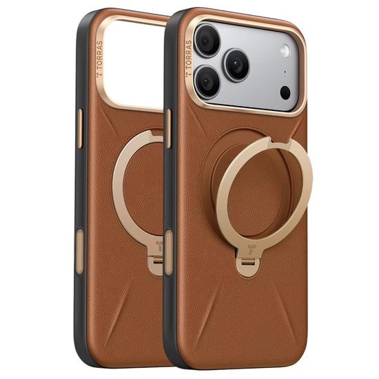 Torras Husa QPRO Leather Series iPhone 18 Pro / 17 Pro Brown