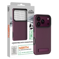 Eiger Husa North Stand Magsafe GRS iPhone 18 Pro / 17 Pro Dark Cherry