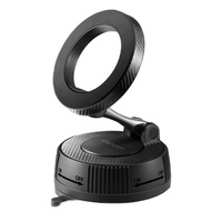 Spigen Suport auto Magnetic OneTap MagFit MFT36, prindere la bord /parbriz, reglabil la 360°, magneți N52 x 20, Negru