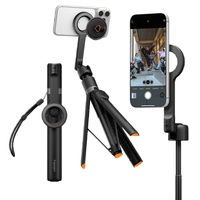Spigen Selfie Stick cu Trepied Stabil, Bluetooth V5.0, Compatibil MagSafe, Negru