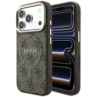 Guess Husa 4G Embossed Classic MagSafe iPhone 18 Pro / 17 Pro Maro