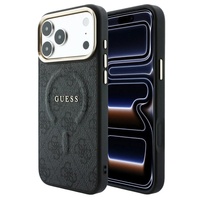 Guess Husa 4G Embossed Classic MagSafe iPhone 18 Pro Max / 17 Pro Max Negru