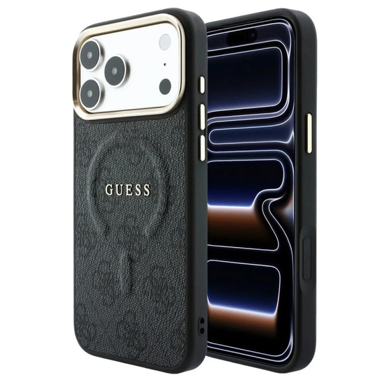 Guess Husa 4G Embossed Classic MagSafe iPhone 18 Pro Max / 17 Pro Max Negru