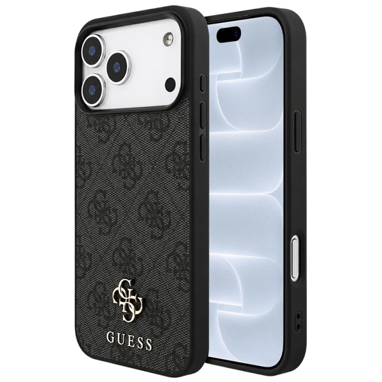 Guess Husa 4G Small and Classic Logo MagSafe iPhone 18 Pro / 17 Pro Negru 