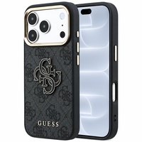 Guess Husa Hardcase 4G Big Resin Logo iPhone 18 Pro / 17 Pro Negru