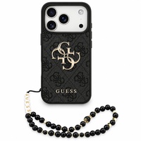 Guess Husa Hardcase 4G Classic Logo with Strap iPhone 18 Pro / 17 Pro Negru