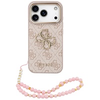 Guess Husa Hardcase 4G Classic Logo with Strap iPhone 18 Pro Max / 17 Pro Max Roz