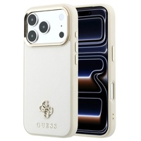 Guess Husa Saffiano Small 4G Classic MagSafe iPhone 18 Pro / 17 Pro Bej