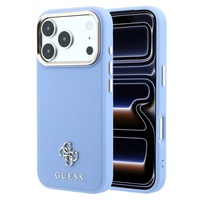 Guess Husa Saffiano Small 4G Classic MagSafe iPhone 18 Pro Max / 17 Pro Max Light Blue