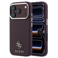 Guess Husa Saffiano Small 4G Classic MagSafe iPhone 18 Pro Max / 17 Pro Max Burgundy