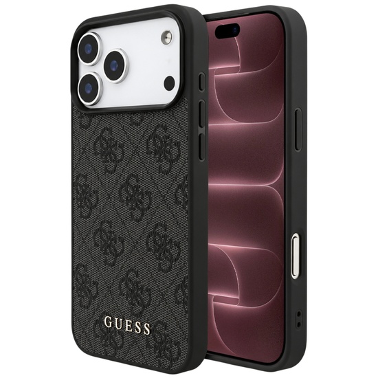 Guess Husa 4G Classic Logo iPhone 18 Pro Max / 17 Pro Max Negru