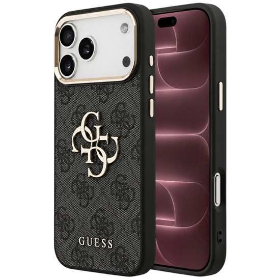 Guess Husa Big 4G Logo iPhone 18 Pro Max / 17 Pro Max Negru