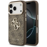 Guess Husa Big 4G Logo iPhone 18 Pro Max / 17 Pro Max Maro / Auriu