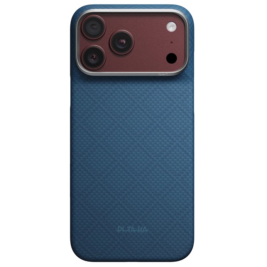 Pitaka Husa Ultra-Slim Argyle Aramida Magsafe iPhone 18 Pro / 17 Pro Abyss Blue