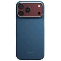 Pitaka Husa Ultra-Slim Argyle Aramida Magsafe iPhone 18 Pro Max / 17 Pro Max Abyss Blue