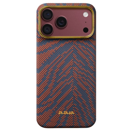 Pitaka Husa Breath of Veins Aramida Magsafe iPhone 18 Pro Max / 17 Pro Max Burning Orange