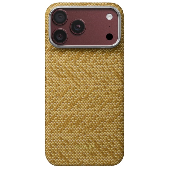 Pitaka Husa Ultra-Thin Wind Over Wheat Aramida Magsafe iPhone 18 Pro Max / 17 Pro Max Golden Drift