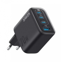 Anker Incarcator Retea Zolo Fast Charging PD 3.0,70W, 3x USB-C, 1x USB-A, Negru