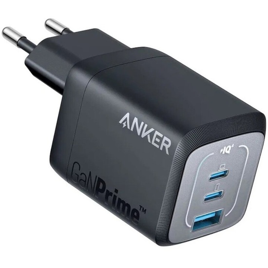 Anker Incarcator Retea Prime Fast Charging PowerIQ 3.0,67W, 2 x USB-C, 1 x USB-A, Negru