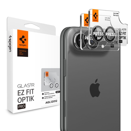 Spigen Folie Sticla Camera Optik.tR EZ Fit Pro iPhone Duo Star White(pachet 2 buc )