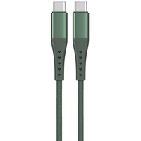 Lemontti Cablu Bending Aluminum Fast Charge Type-C la Type-C, PD 65W, 1.2m, Verde