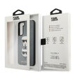 Husa Samsung Galaxy S21 Plus G996 Karl Lagerfeld Saffiano Ikonik Karl&Choupette Head Argintiu