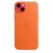Husa Originala iPhone 14 Plus Apple Leather, MagSafe, Orange