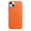Husa Originala iPhone 14 Plus Apple Leather, MagSafe, Orange