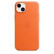 Husa Originala iPhone 14 Plus Apple Leather, MagSafe, Orange