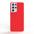 Husa Samsung Galaxy S21 Ultra Lemontti Liquid Silicon Red