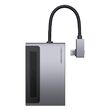 Multihub 6in1 Type-C la USB 3.0+Jack 3.5mm+TF/SD+4K HD+PD Baseus Magic Multifunctional Space Gray